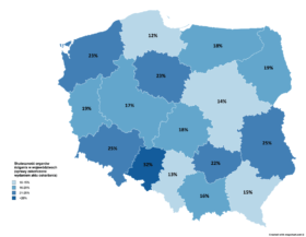Skuteczność organów ścigania w województwach (sprawy zakończone wydaniem aktu oskarżenia).
